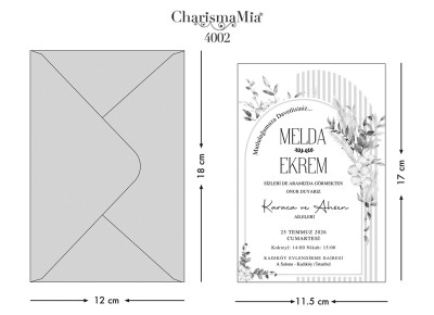 Cem Davetiye Charisma Mia 4002