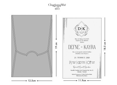 Cem Davetiye Charisma Mia 4043
